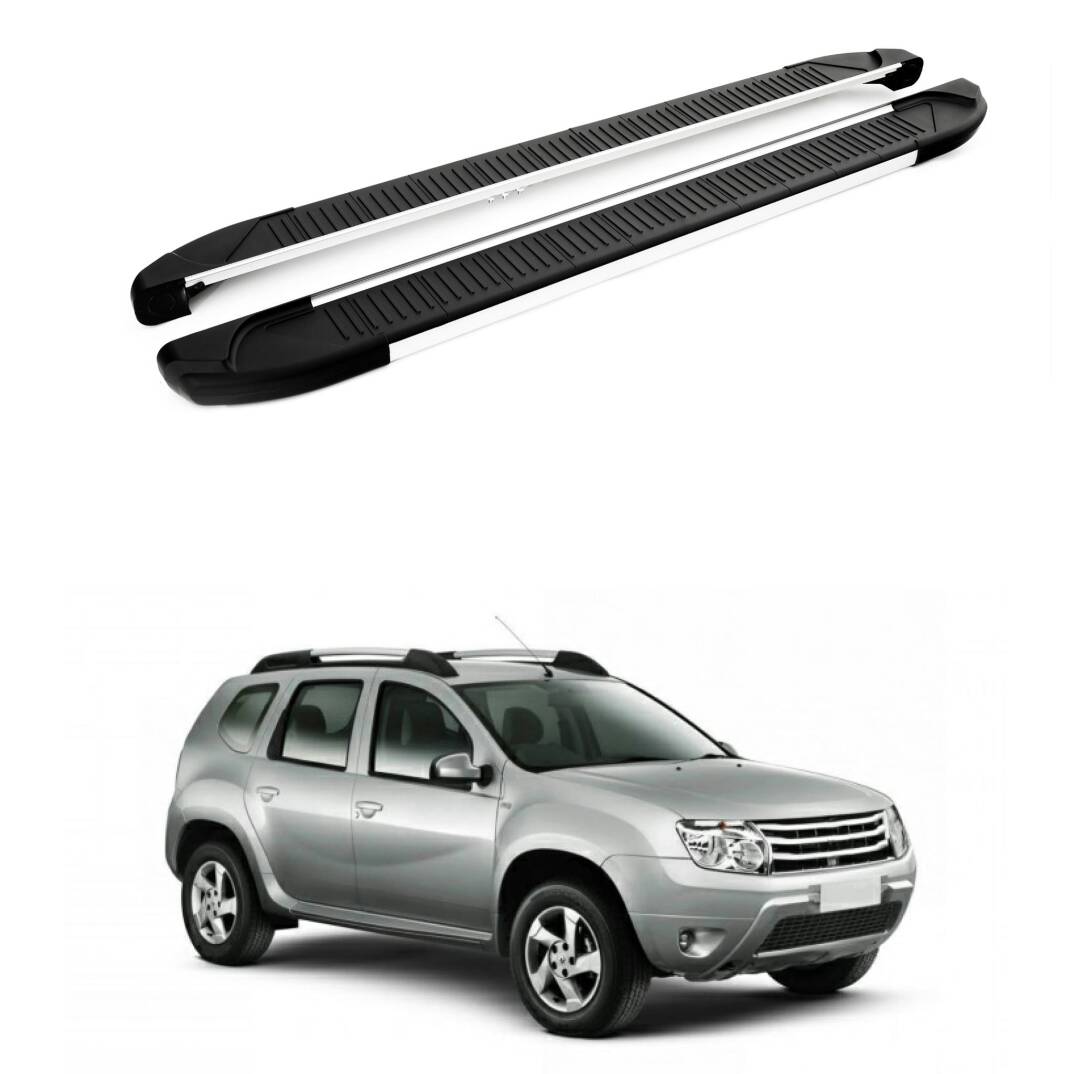 TURTLE Fits Dacia Duster (Hs) 2010-2013 Side Step Another Silver - 1