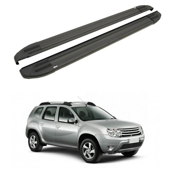 TURTLE Fits Dacia Duster (Hs) 2010-2013 Side Step Brillant Black