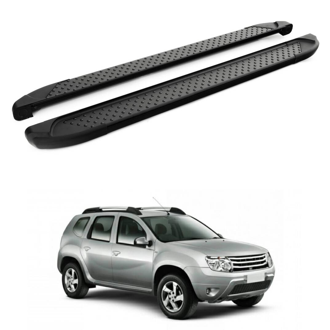 TURTLE Fits Dacia Duster (Hs) 2010-2013 Side Step Sapphire V1 Black - 1