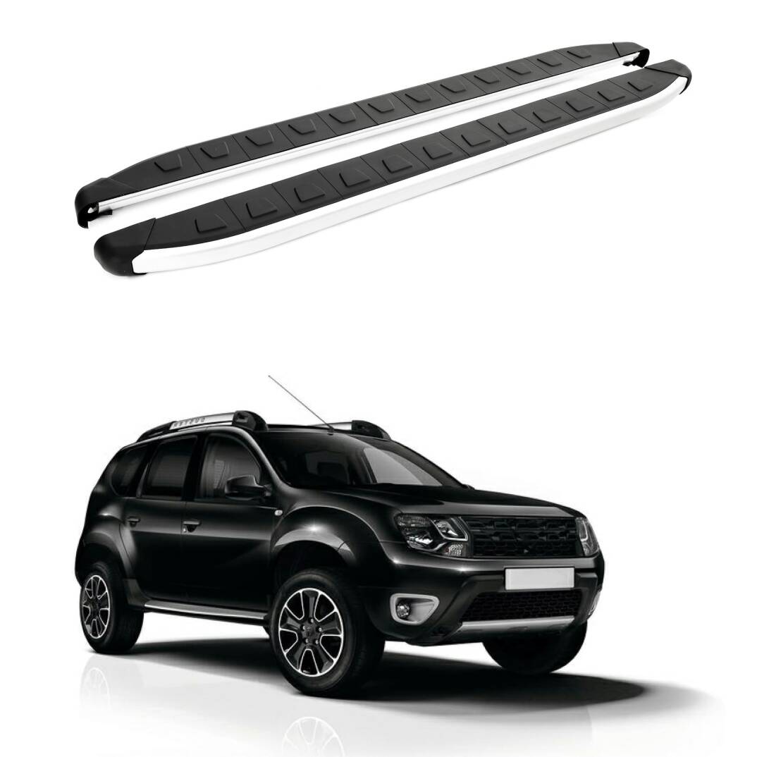 TURTLE Fits Dacia Duster (Hs) 2014-2017 Side Step Alyans Silver - 1