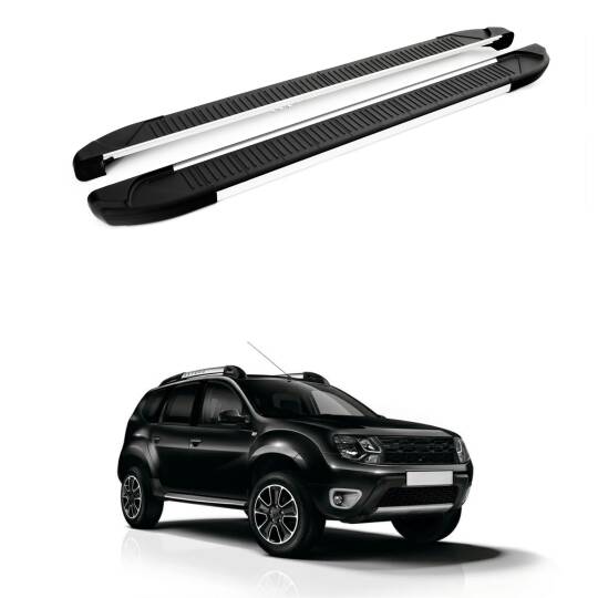 TURTLE Fits Dacia Duster (Hs) 2014-2017 Side Step Another Silver