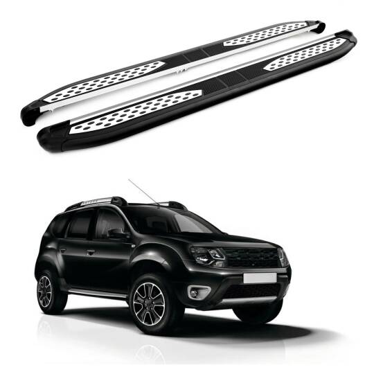 TURTLE Fits Dacia Duster (Hs) 2014-2017 Side Step Plus Black