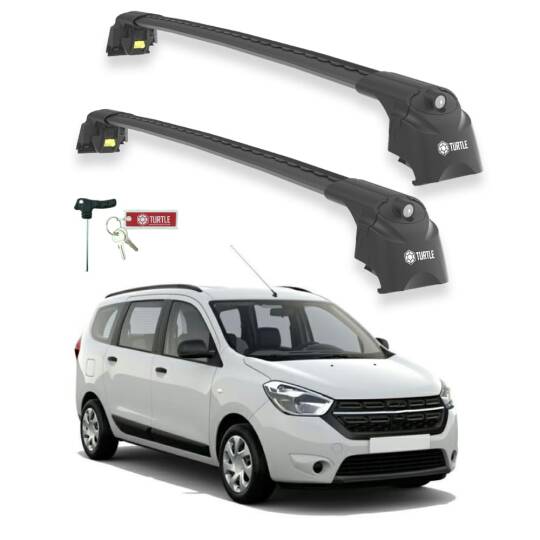TURTLE Fits Dacia Lodgy 2012-2022 Roof Rack Air2 Black