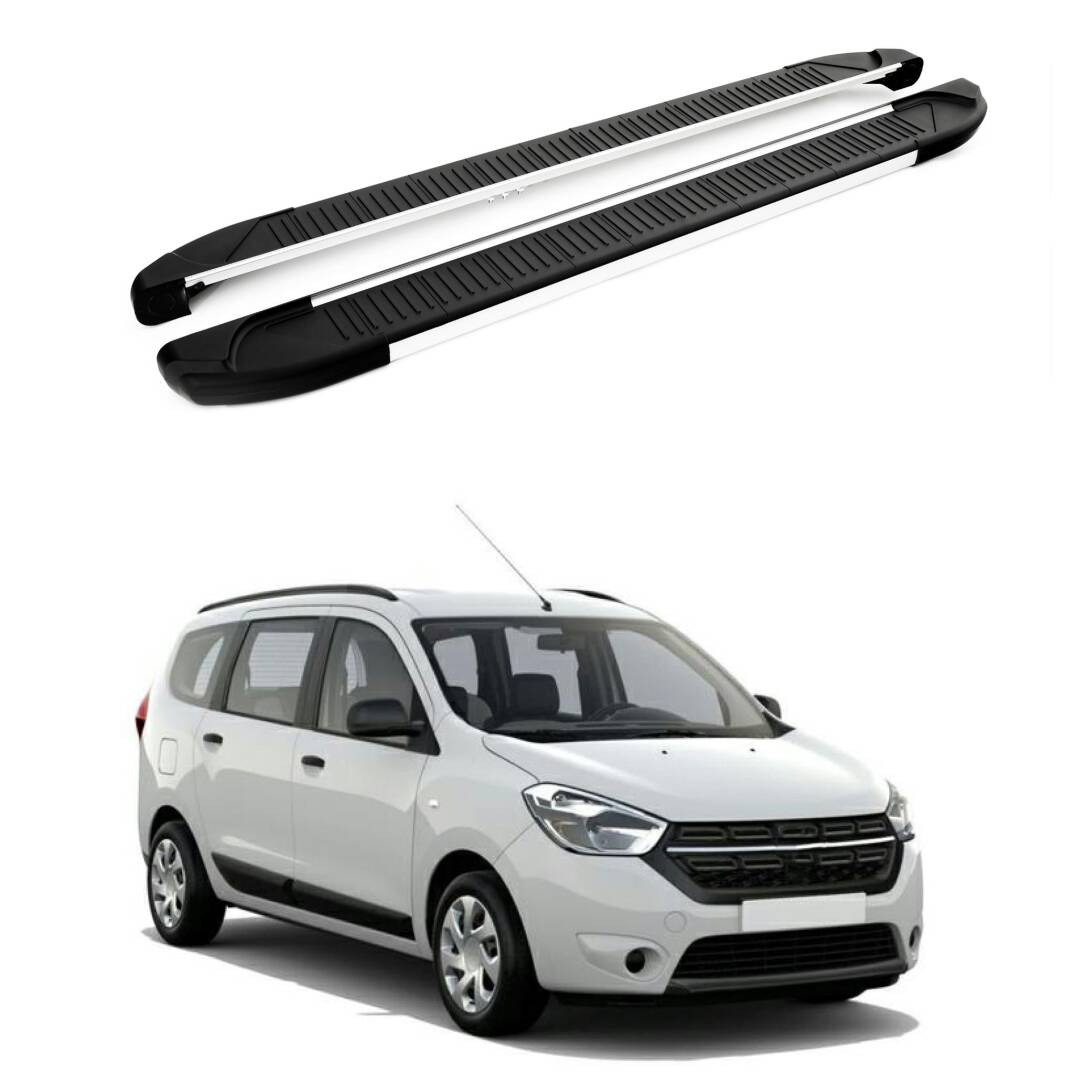 TURTLE Fits Dacia Lodgy 2012-2022 Side Step Another Silver - 1