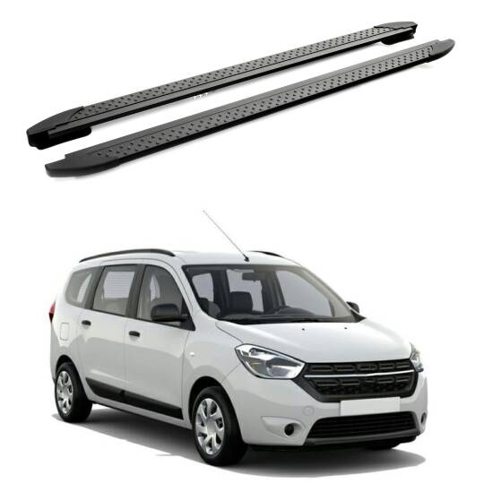 TURTLE Fits Dacia Lodgy 2012-2022 Side Step Era V2 Black