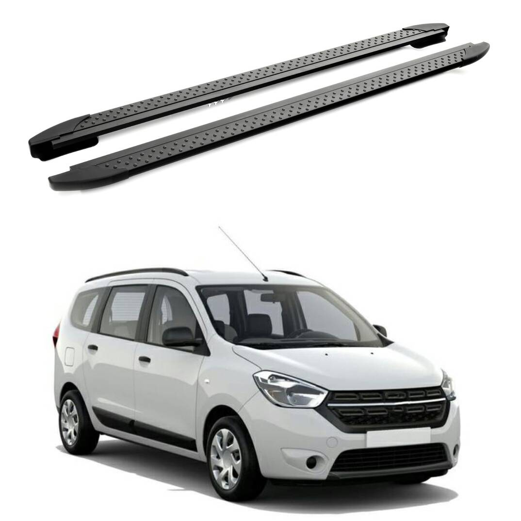 TURTLE Fits Dacia Lodgy 2012-2022 Side Step Era V2 Black - 1