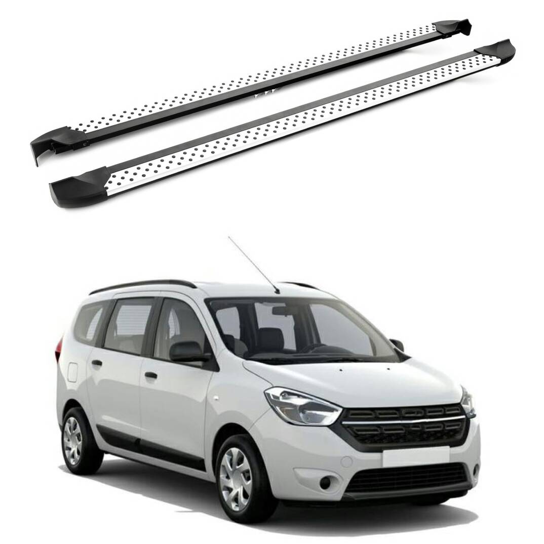TURTLE Fits Dacia Lodgy 2012-2022 Side Step Era V2 Silver - 1