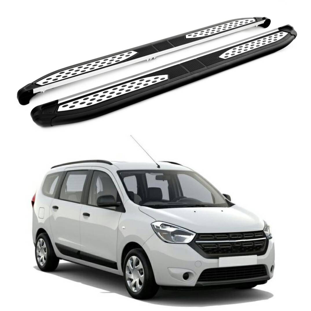TURTLE Fits Dacia Lodgy 2012-2022 Side Step Plus Black - 1
