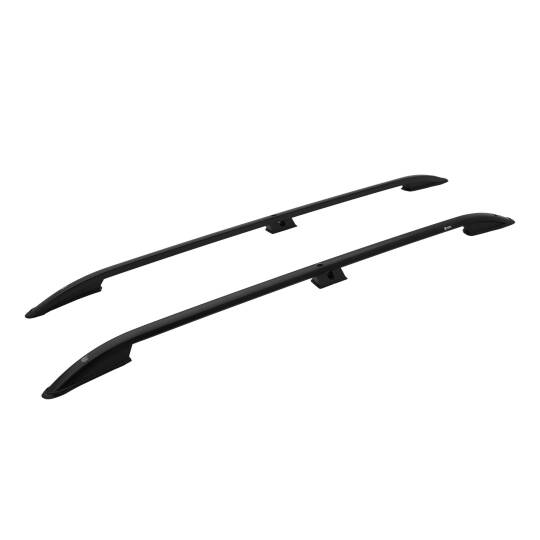 TURTLE Fits Dacia Logan Mcv 2007-2012 Roof Rail Crown Black