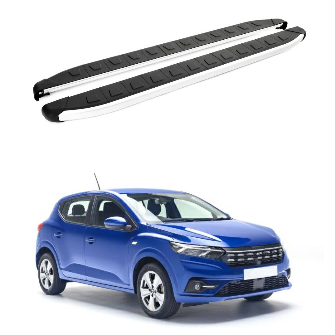 TURTLE Fits Dacia Sandero (Bji) 2021-2025 Side Step Alyans Silver - 1