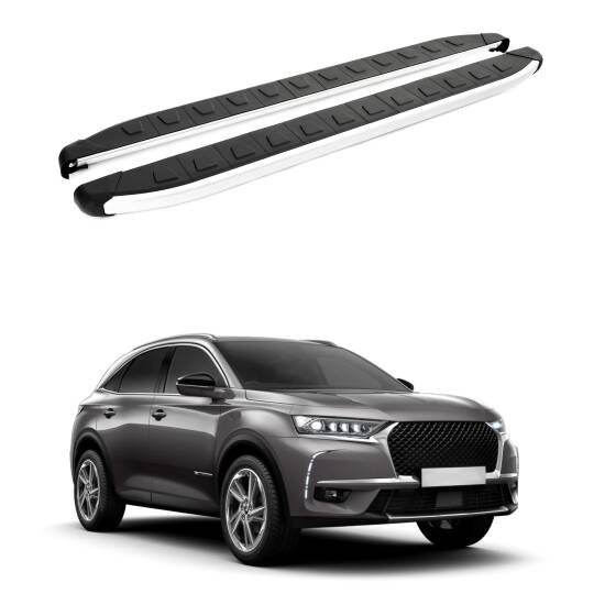 TURTLE Fits Ds Automobiles Ds 7 Crossback 2018-2025 Side Step Alyans Silver