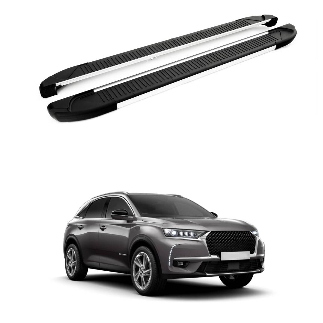 TURTLE Fits Ds Automobiles Ds 7 Crossback 2018-2025 Side Step Another Silver - 1