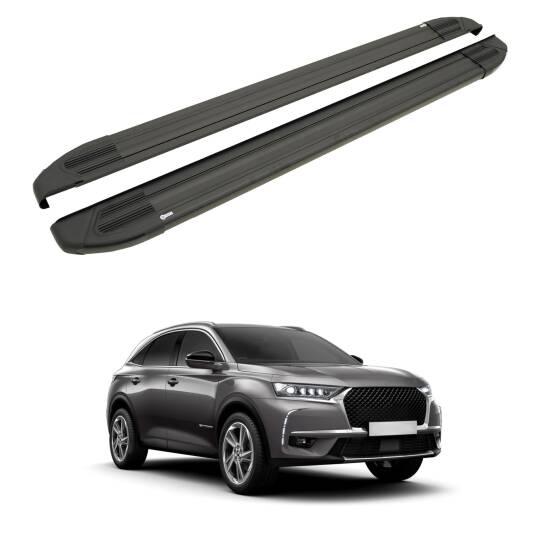 TURTLE Fits Ds Automobiles Ds 7 Crossback 2018-2025 Side Step Brillant Black