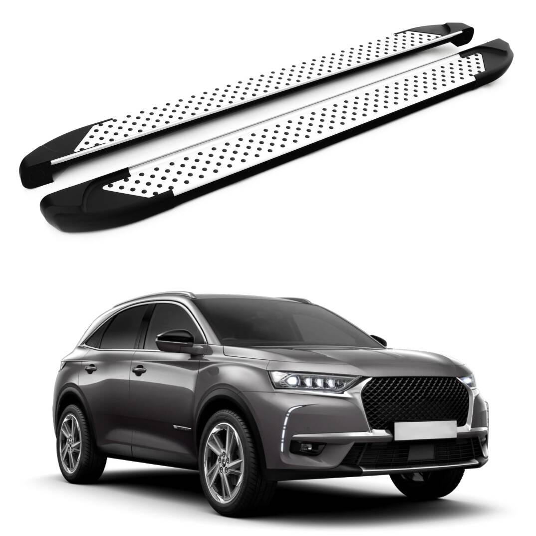 TURTLE Fits Ds Automobiles Ds 7 Crossback 2018-2025 Side Step Sapphire V1 Silver - 1