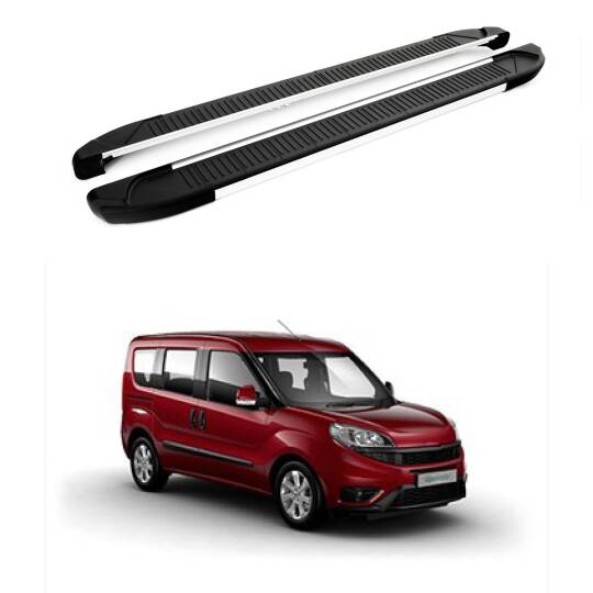 TURTLE Fits Fiat Doblo 2 2010-2022 / Lwb Side Step Another Silver