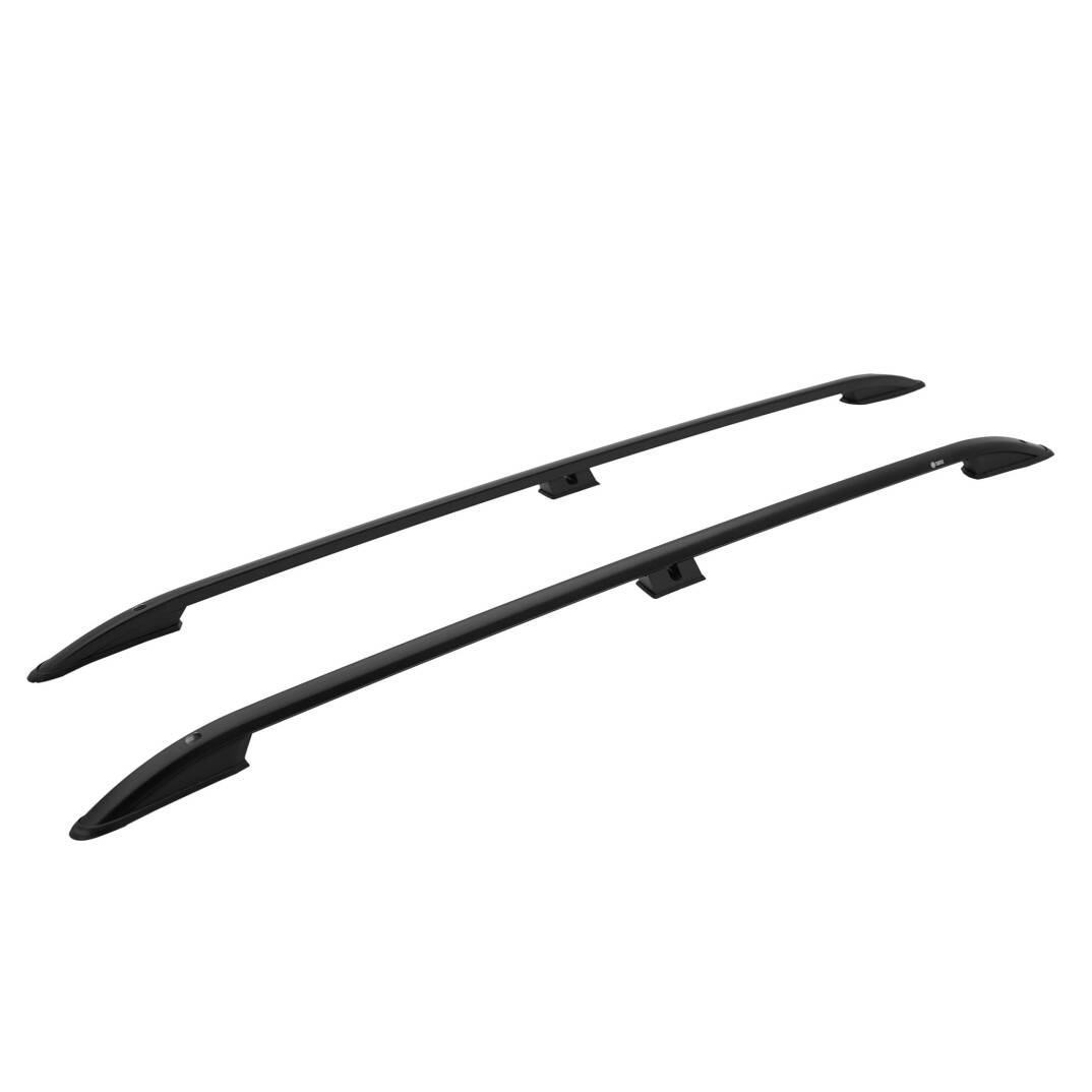 TURTLE Fits Fiat Doblo 2000-2010 / Lwb Roof Rail Crown Black - 1