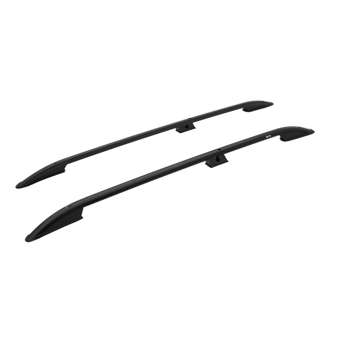 TURTLE Fits Fiat Doblo 2000-2010 / Swb Roof Rail Crown Black - 1