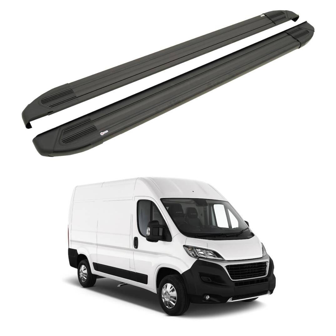 TURTLE Fits Fiat Ducato 2006-2025 / Lwb Side Step Brillant Black - 1