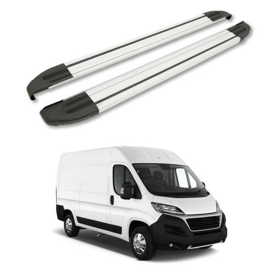TURTLE Fits Fiat Ducato 2006-2025 / Lwb Side Step Brillant Silver - 1