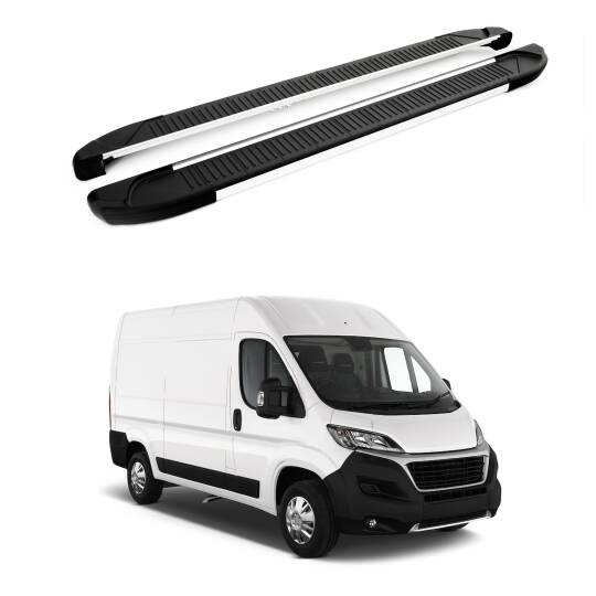 TURTLE Fits Fiat Ducato 2006-2025 / Mwb Side Step Another Silver
