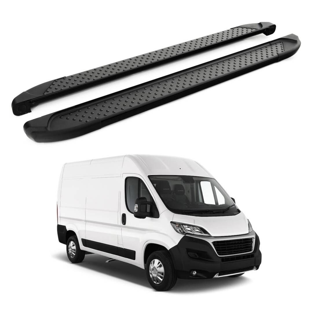 TURTLE Fits Fiat Ducato 2006-2025 / Mwb Side Step Sapphire V1 Black - 1
