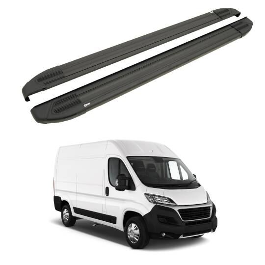 TURTLE Fits Fiat Ducato 2006-2025 / Swb Side Step Brillant Black