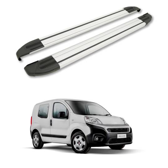 TURTLE Fits Fiat Fiorino 2008-2025 Side Step Brillant Silver