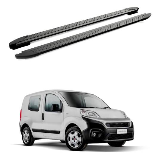 TURTLE Fits Fiat Fiorino 2008-2025 Side Step Era V2 Black