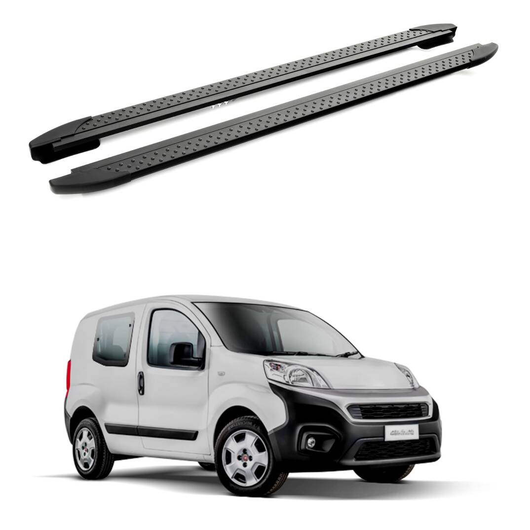 TURTLE Fits Fiat Fiorino 2008-2025 Side Step Era V2 Black - 1