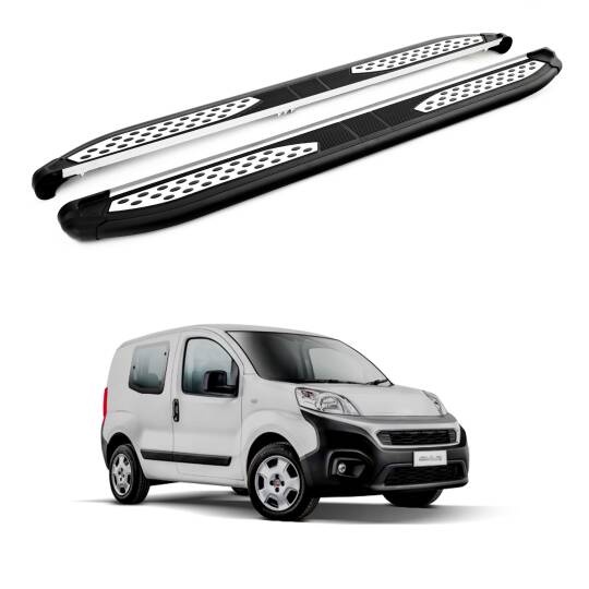 TURTLE Fits Fiat Fiorino 2008-2025 Side Step Plus Black