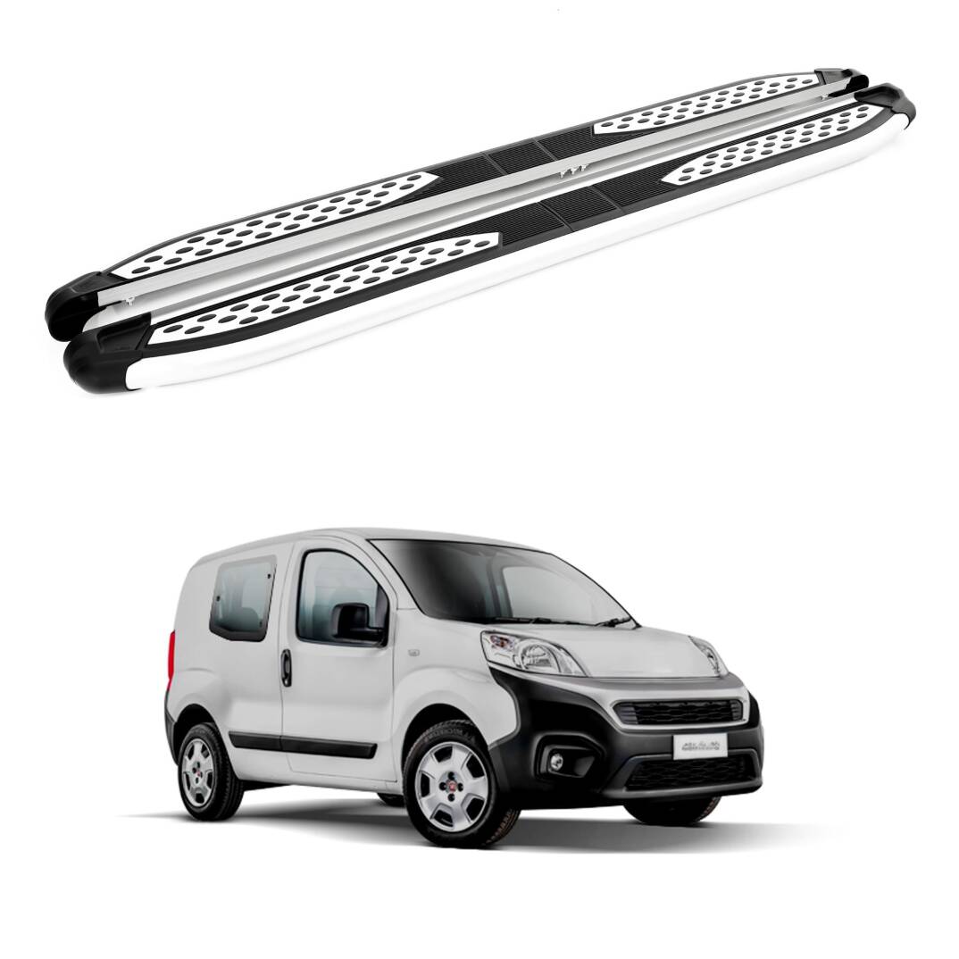 TURTLE Fits Fiat Fiorino 2008-2025 Side Step Plus Silver - 1