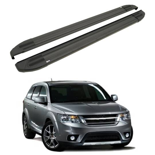 TURTLE Fits Fiat Freemont 2011-2016 Side Step Brillant Black