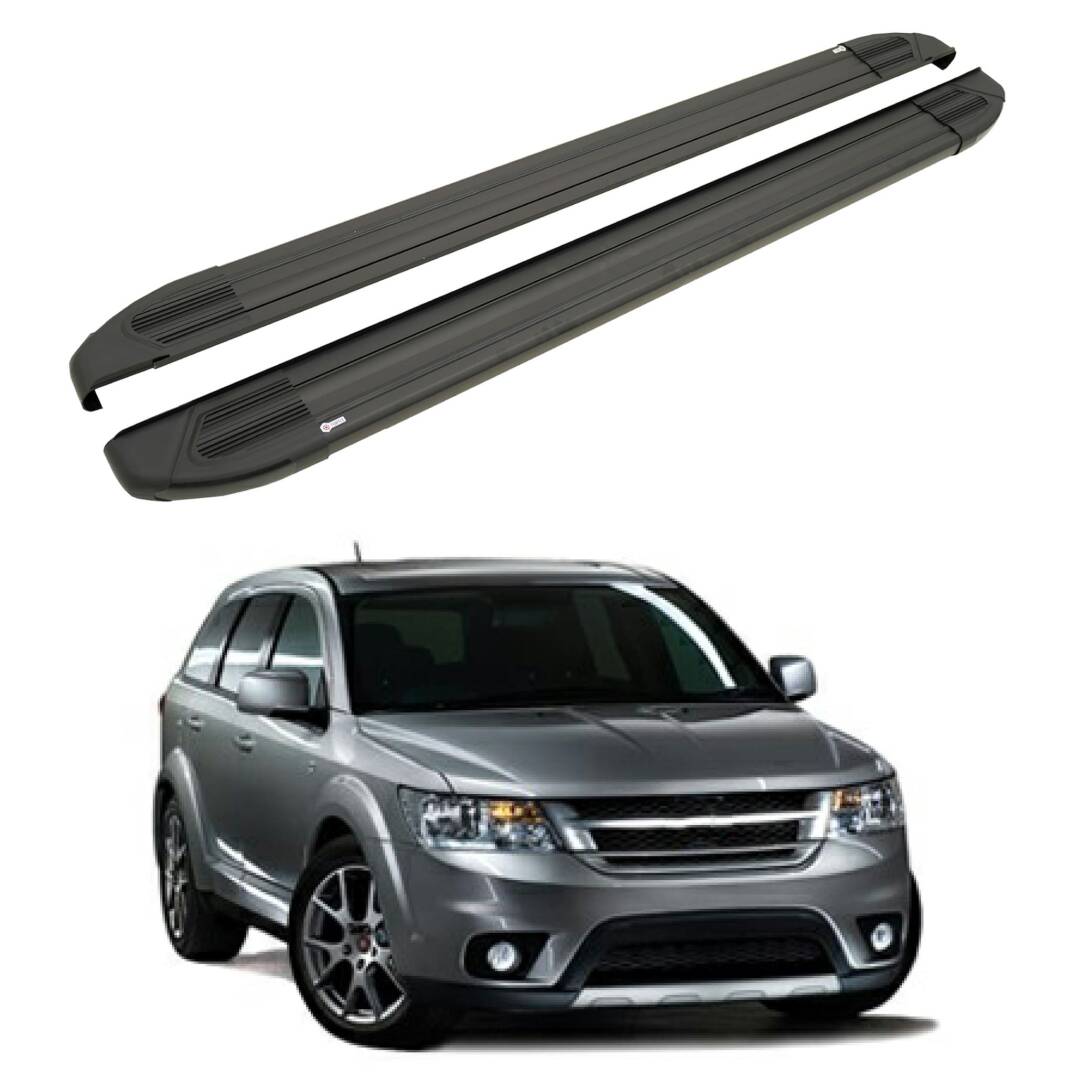 TURTLE Fits Fiat Freemont 2011-2016 Side Step Brillant Black - 1