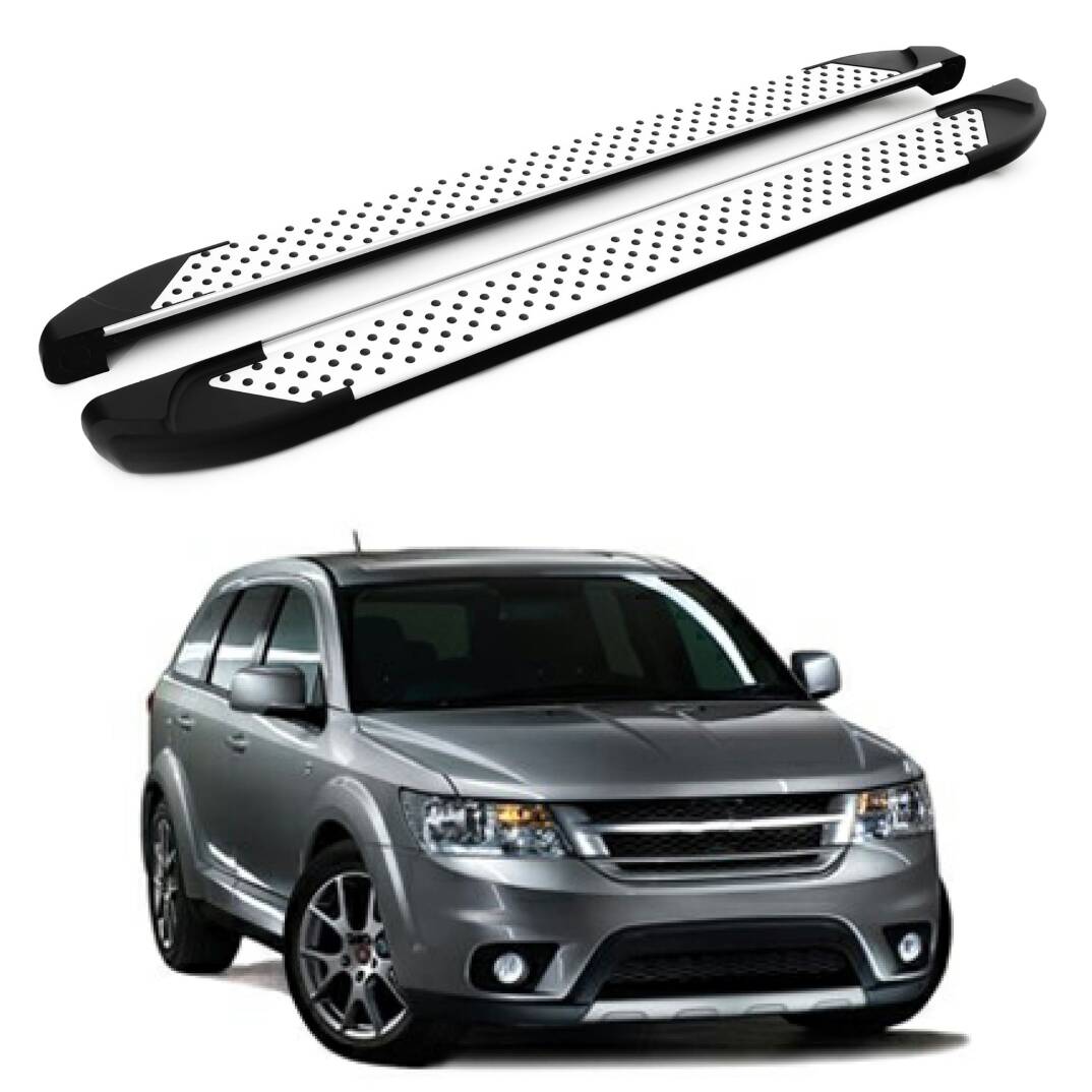 TURTLE Fits Fiat Freemont 2011-2016 Side Step Sapphire V1 Silver - 1