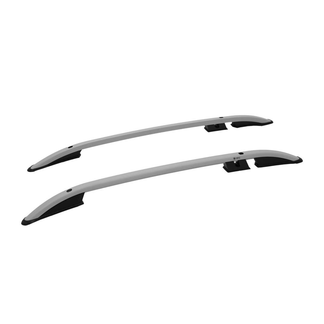 TURTLE Fits Fiat Fullback 2016-2020 Roof Rail Crown Silver - 1