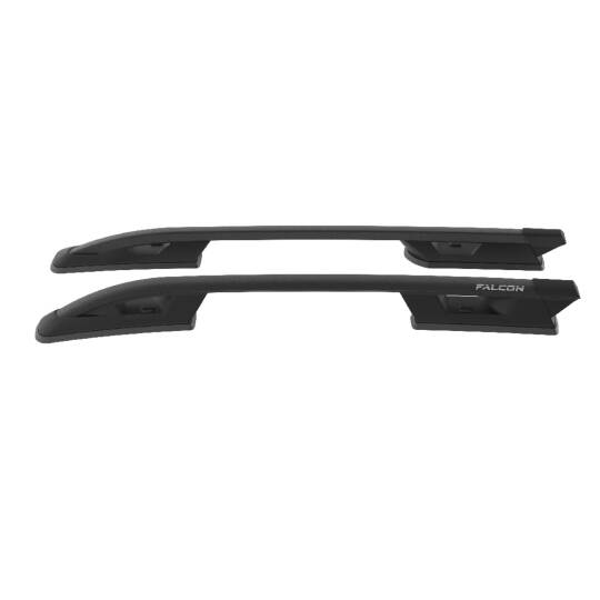 TURTLE Fits Fiat Fullback 2016-2020 Roof Rail Falcon Black - 4