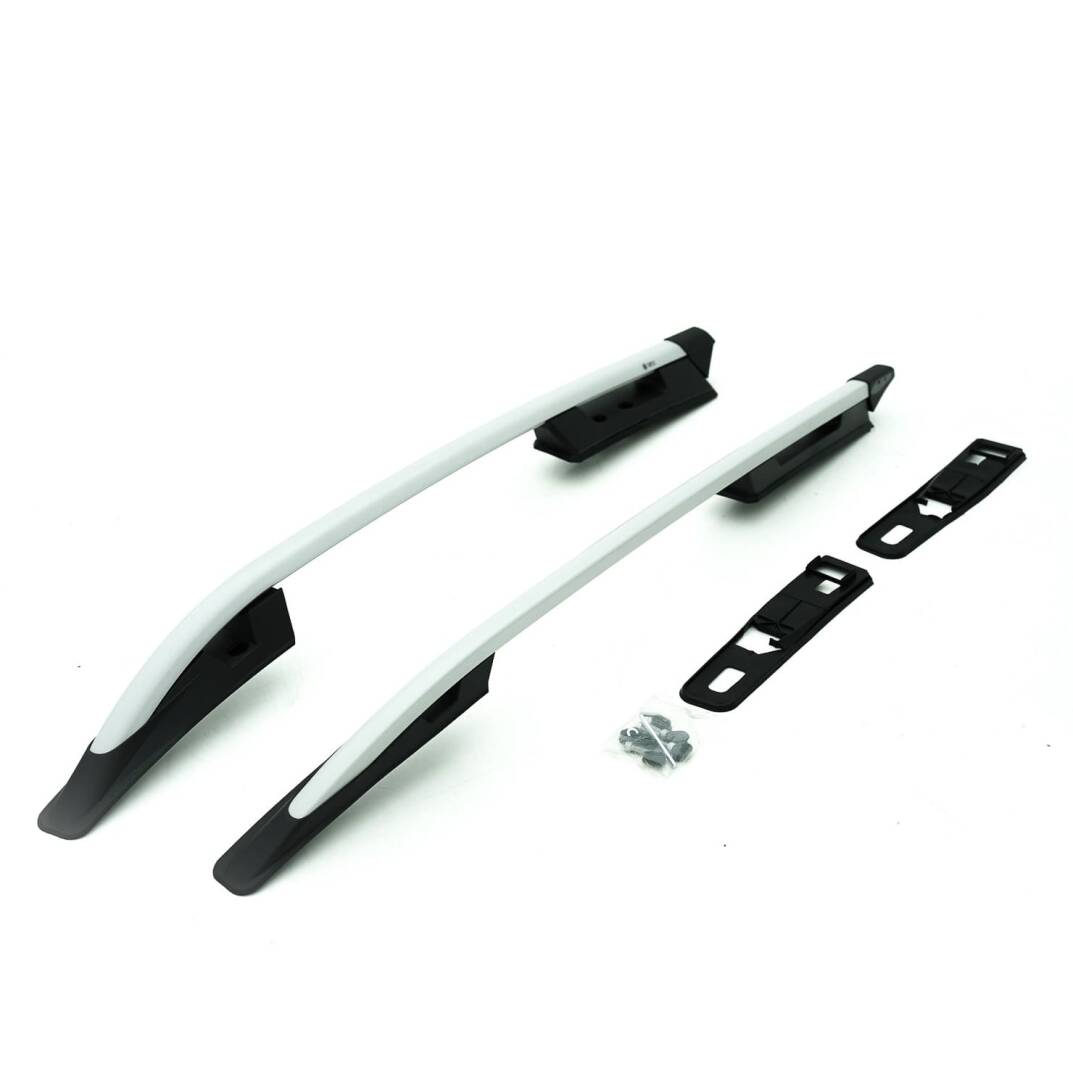 TURTLE Fits Fiat Fullback 2016-2020 Roof Rail Falcon Silver - 2