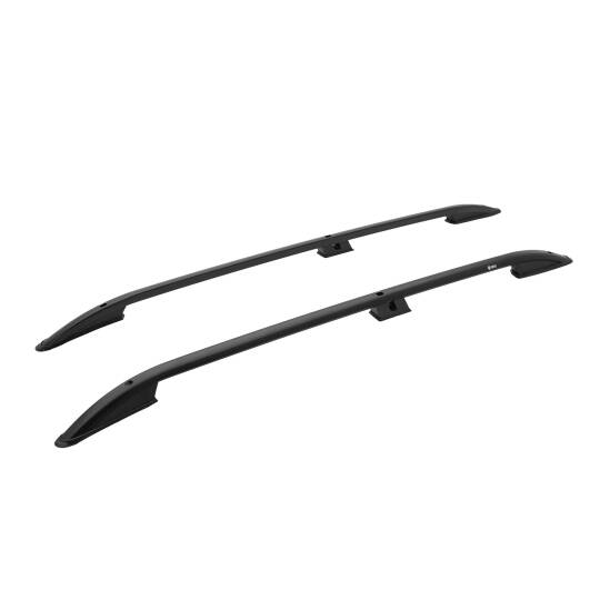 TURTLE Fits Fiat Qubo 2008-2017 Roof Rail Crown Black