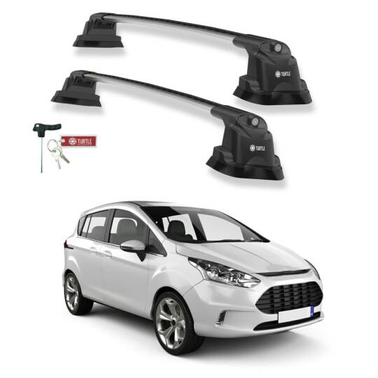 TURTLE Fits Ford B-Max (B232) 2012-2017 Roof Rack Air3 Silver