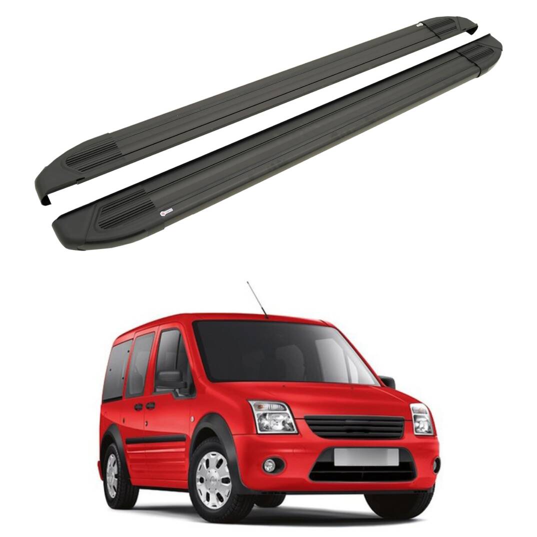 TURTLE Fits Ford Connect 2002-2012 / Lwb Side Step Brillant Black - 1