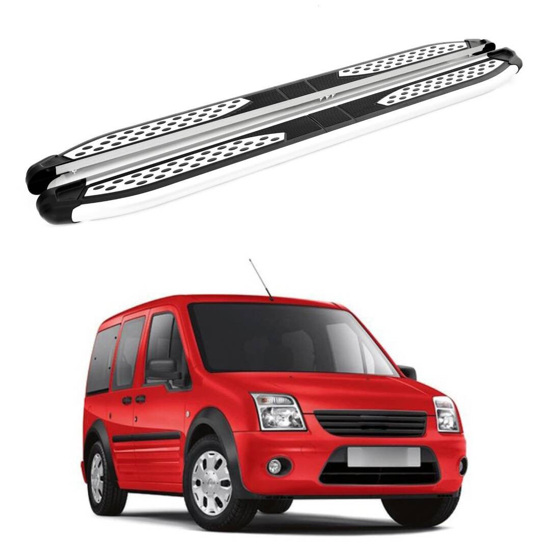 TURTLE Fits Ford Connect 2002-2012 / Lwb Side Step Plus Silver - 1