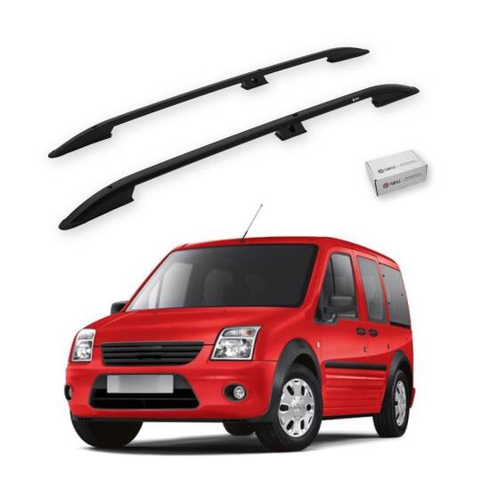 TURTLE Fits Ford Connect 2002-2012 / Swb Roof Rail Crown Black