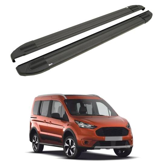 TURTLE Fits Ford Connect 2013-2021 / Lwb Side Step Brillant Black