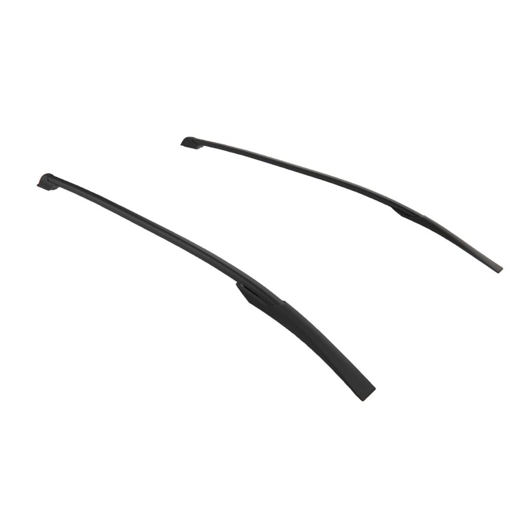 TURTLE Fits Ford Courier 2014-2023 Roof Rail Hawk Black - 3