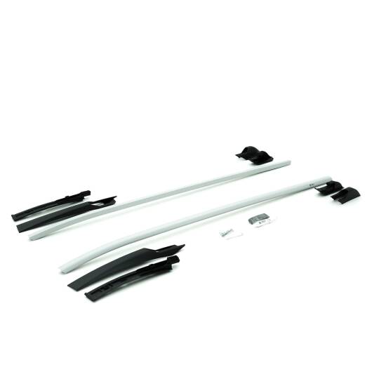 TURTLE Fits Ford Courier 2014-2023 Roof Rail Hawk Silver - 2