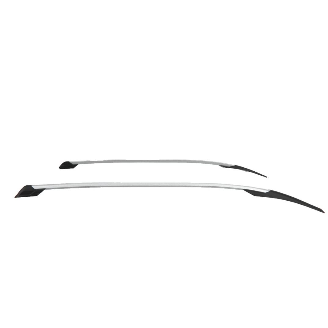 TURTLE Fits Ford Courier 2014-2023 Roof Rail Hawk Silver - 4
