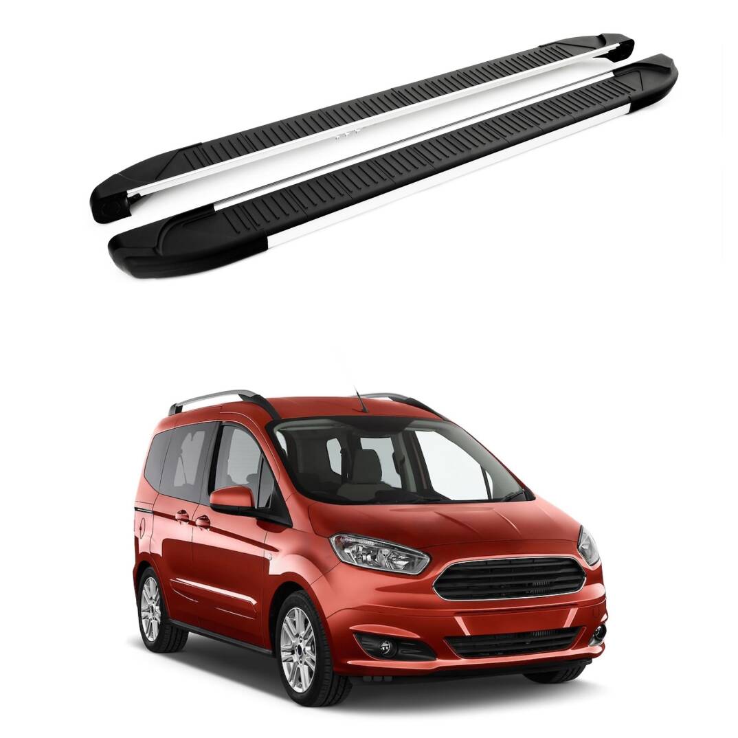 TURTLE Fits Ford Courier 2014-2023 Side Step Another Silver - 1