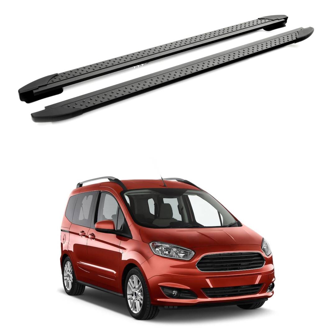 TURTLE Fits Ford Courier 2014-2023 Side Step Era V2 Black - 1