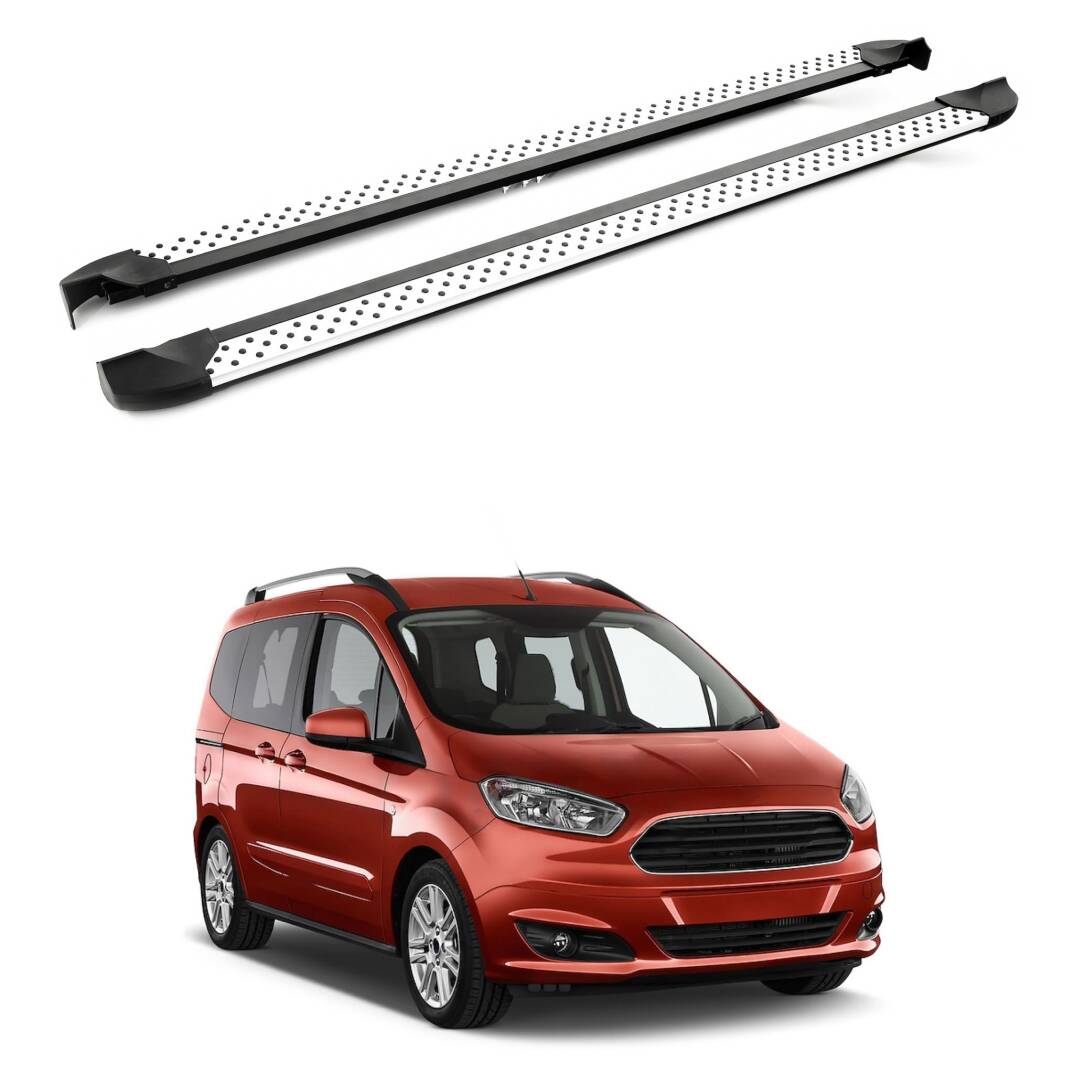 TURTLE Fits Ford Courier 2014-2023 Side Step Era V2 Silver - 1