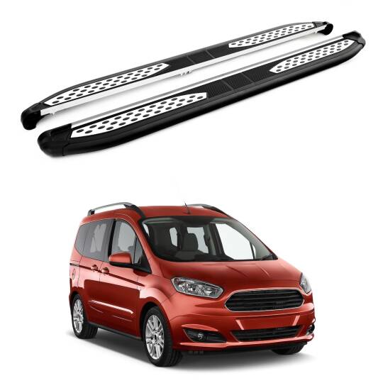TURTLE Fits Ford Courier 2014-2023 Side Step Plus Black